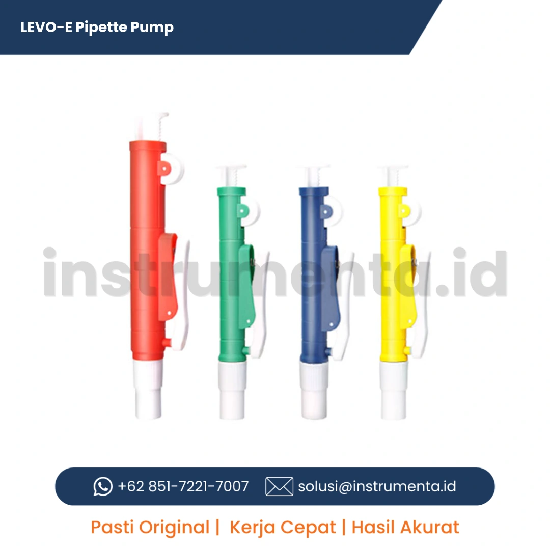 Official Supplier LEVO-E Pipette Pump Alat Bantu Pipet Lab Manual Digital Pompa Pipettor Ekonomis